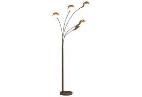 vidaXL Staande Lamp 5xE14 200cm Zilver - 68% Korting!