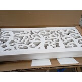 vidaXL Kamerscherm 4 panelen Paulowniahout Wit - 68% Korting