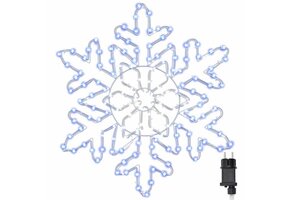 vidaXL Blauwe Kerstsneeuwvlok met 156 LED - 42% Korting!