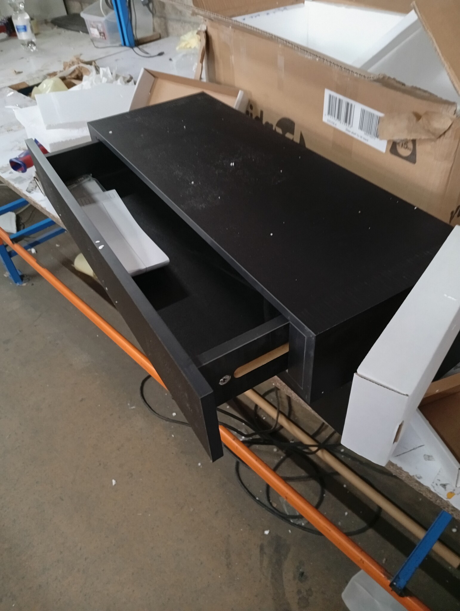 vidaXL Wandschappen 2 st met lade Zwart - 60% Korting!