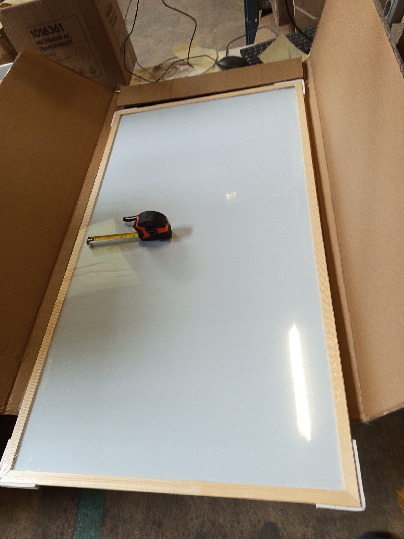 vidaXL Magnetisch Whiteboard 100x55 cm - Met Grenenhouten Frame (64% Korting)