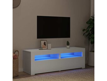 vidaXL TV-meubel met LED 120cm Wit - 42% Korting