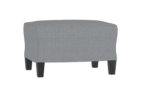 vidaXL Voetenbank 60x50x41 cm stof lichtgrijs - 47% korting