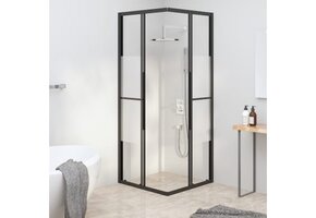 vidaXL Douchecabine 70x70x180cm Zwart - 43% Korting!