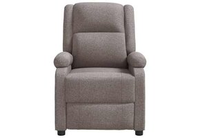vidaXL Fauteuil verstelbaar stof taupe