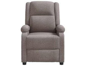 vidaXL Fauteuil verstelbaar stof taupe