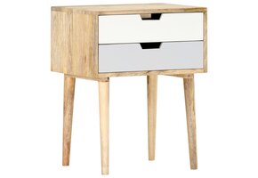 vidaXL Nachtkastje Massief Mangohout (47x35x59 cm) - 71% Korting!