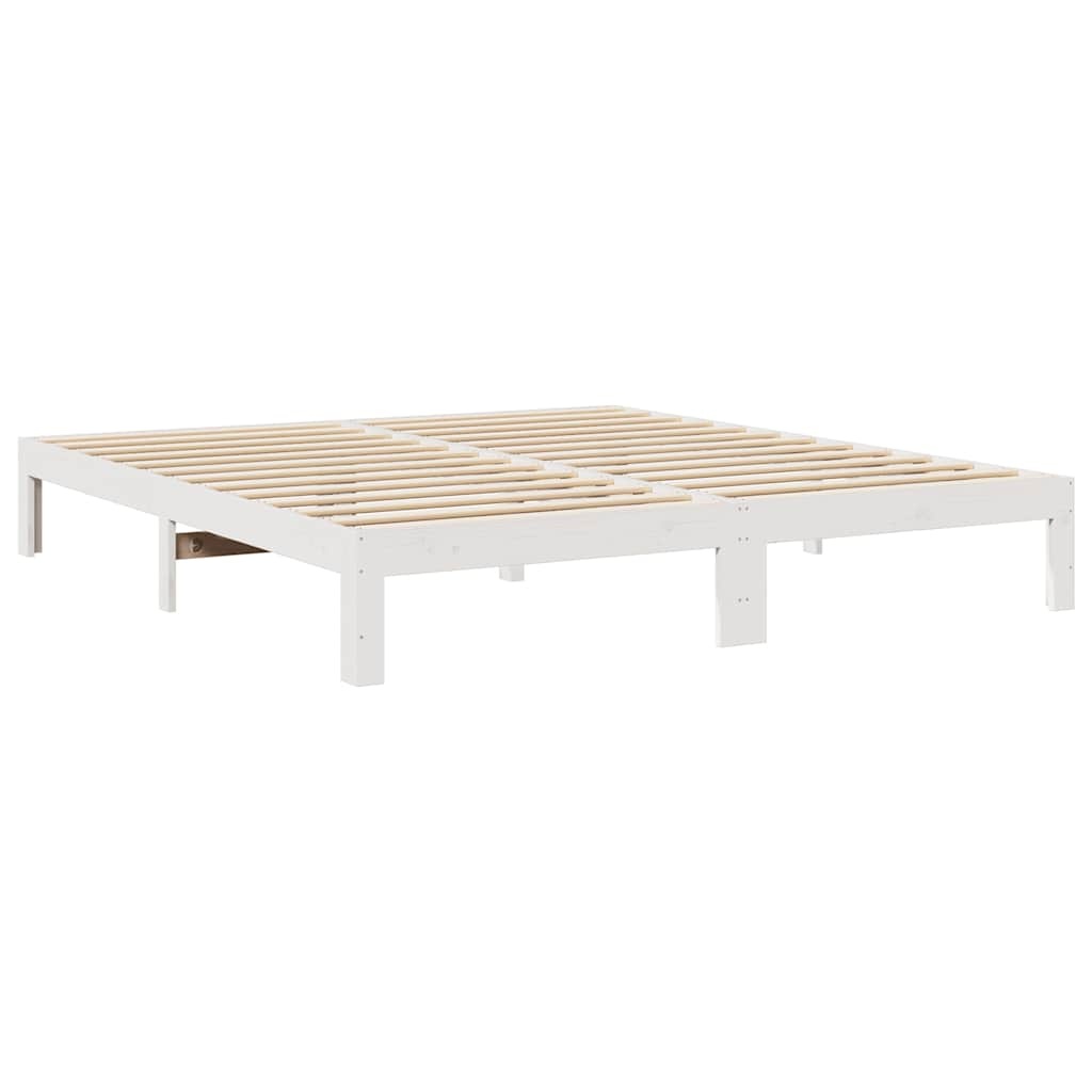 VidaXL Bedframe Grenenhout Wit 180x200 cm - Nu met 67% Korting!