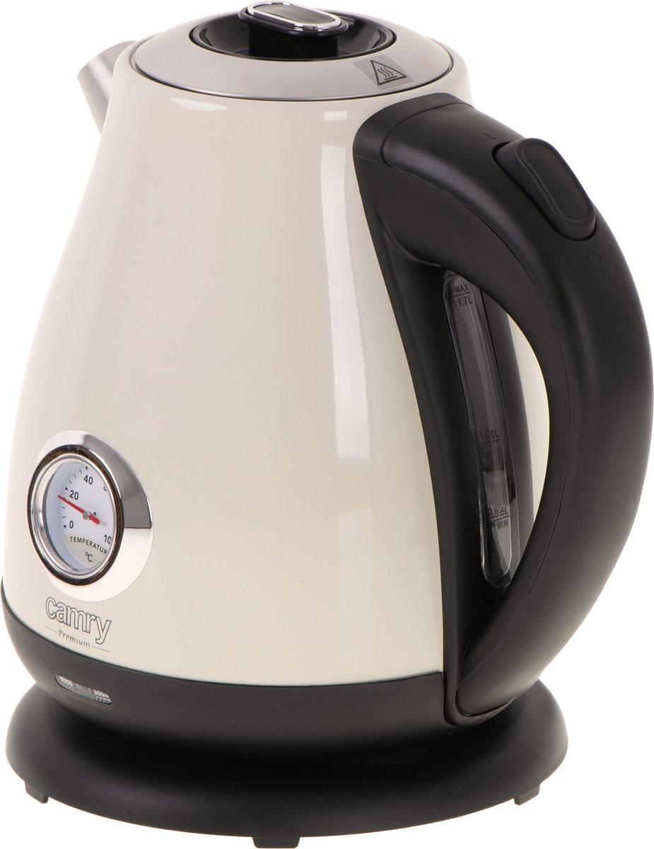 Camry CR 1344 Waterkoker 1.7L met Thermometer - Creme (57% Korting!)