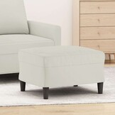 vidaXL Voetenbank Crème Fluweel | 42% Korting | 60x50x41 cm