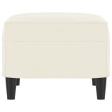 vidaXL Voetenbank Crème Fluweel | 42% Korting | 60x50x41 cm