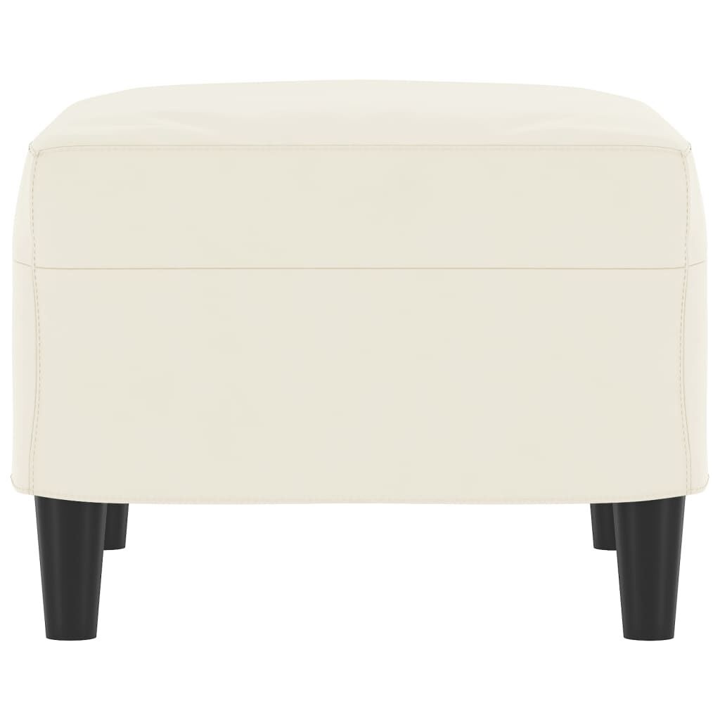 vidaXL Voetenbank Crème Fluweel | 42% Korting | 60x50x41 cm