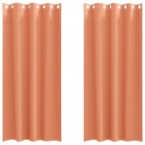 vidaXL Terracotta Gordijnen - 47% Korting! Polyester 225x140cm