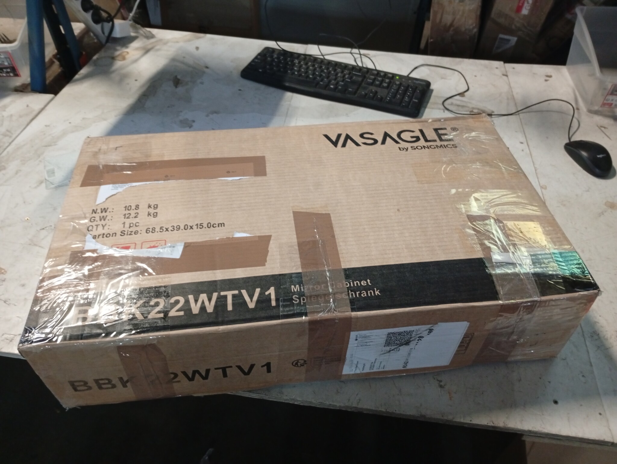 Badkamermeubel Spiegelskast Wit 60x15x55cm - Nu 60% Korting!