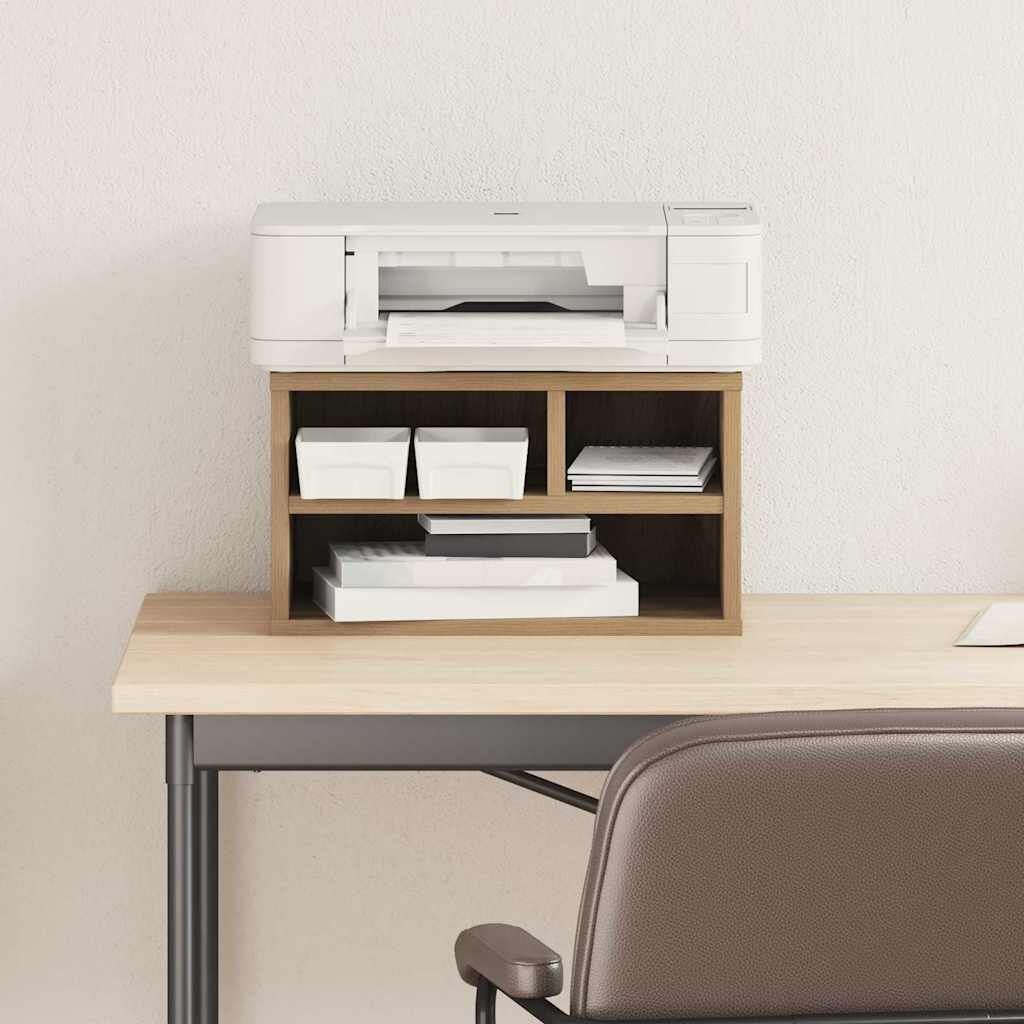 vidaXL Printerstand 40x32x22.5cm - Artisanaal Eiken (60% KORTING!)