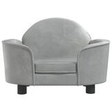 vidaXL Hondenmand Fluweel Lichtgrijs (66x40x45 cm) - 42% Korting!