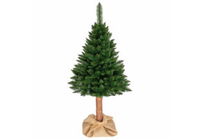 Kunstkerstboom 190 cm - Spar met Houten Stam - 65% Korting!