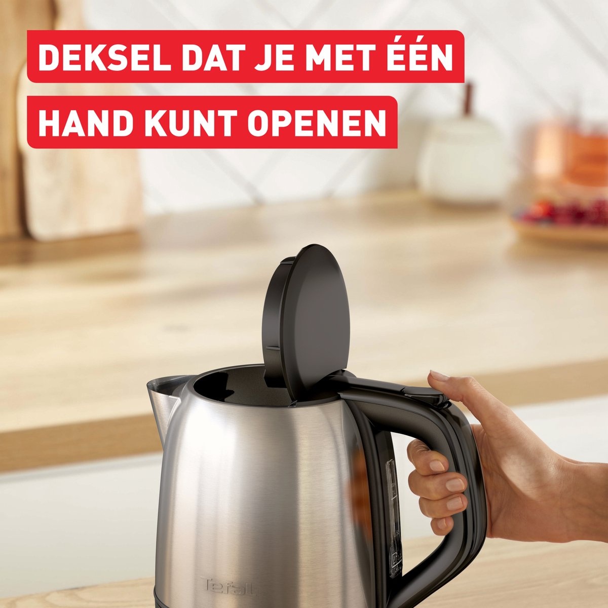 Tefal Subito Mini Waterkoker 1L - RVS - 42% Korting!