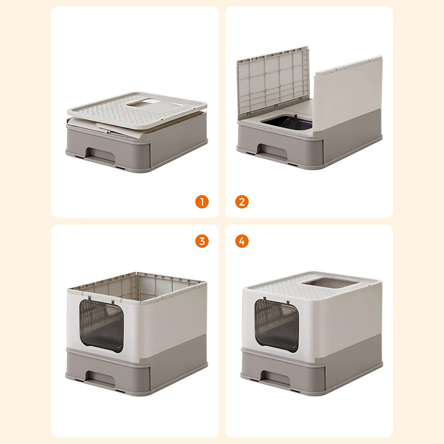 FEANDREA Kattenbak met Deksel - 41% Korting!