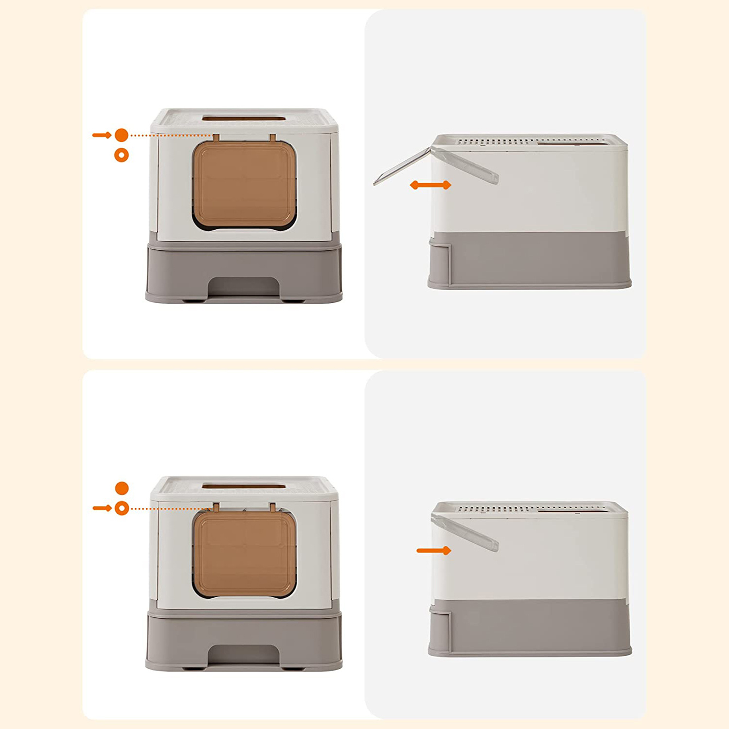 FEANDREA Kattenbak met Deksel - 41% Korting!