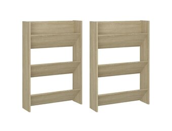 vidaXL Schoenenkast Set 2 stuks - Sonoma Eiken (67% Korting)