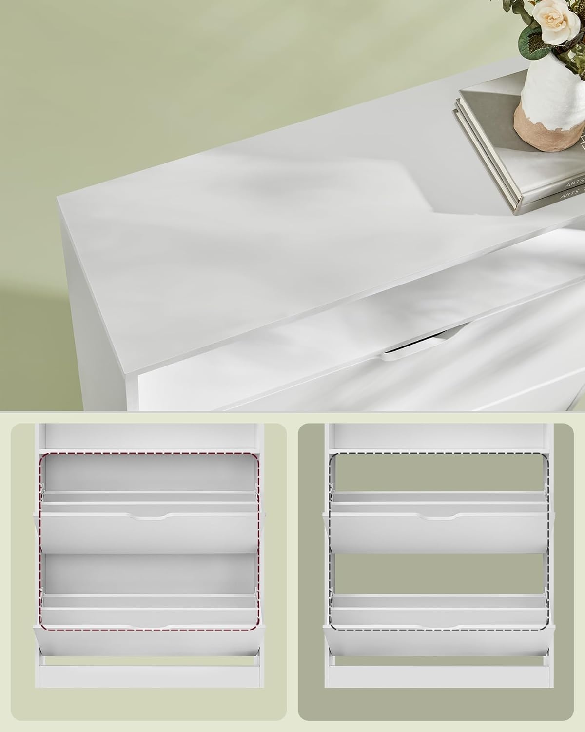 VASAGLE Schoenrek Cloud White | 60% Korting