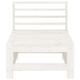 vidaXL Tuinmiddenbanken 2 st. Massief Grenenhout Wit - 42% Korting!