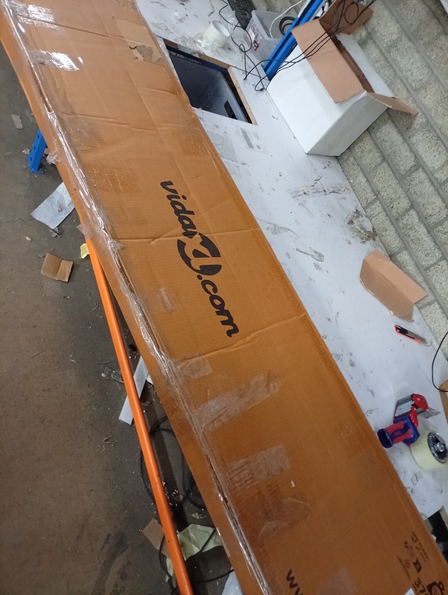 vidaXL Acaciahouten Tafelblad met Natuurlijke Rand - 180x40cm (60% Korting)