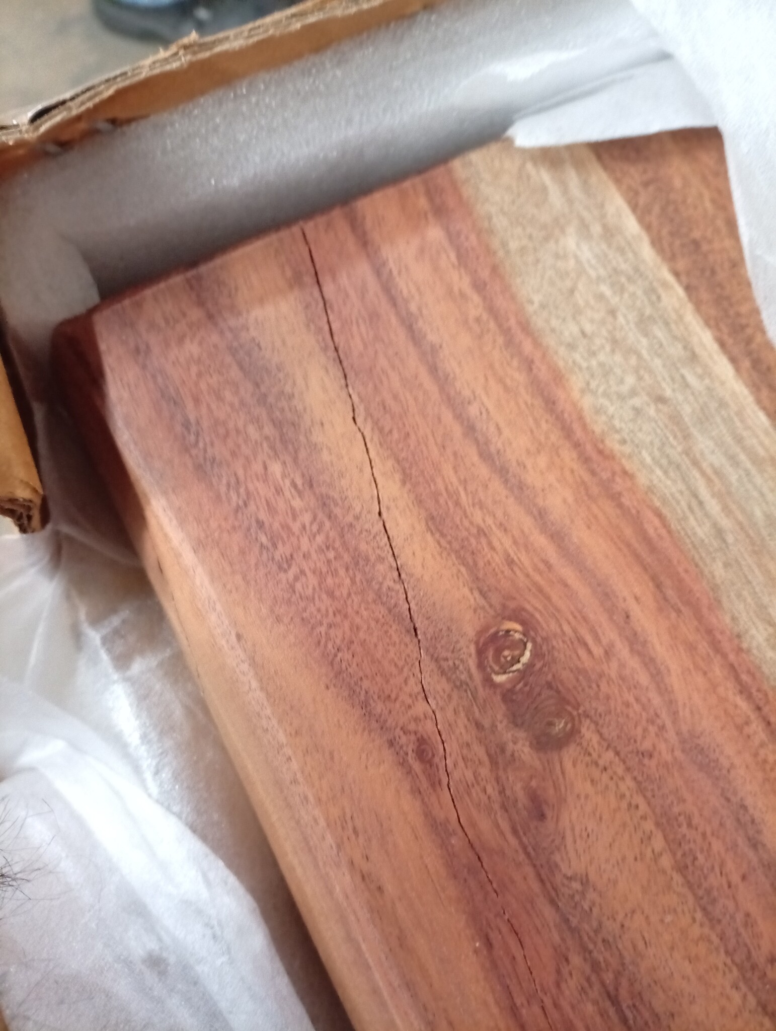 vidaXL Acaciahouten Tafelblad met Natuurlijke Rand - 180x40cm (60% Korting)