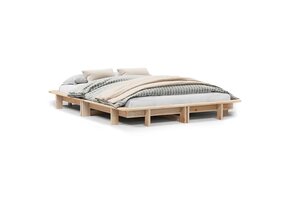 vidaXL Grenenhouten Bedframe (140x200cm) - 41% Korting!