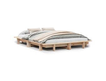 vidaXL Grenenhouten Bedframe (140x200cm) - 41% Korting!