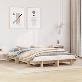 vidaXL Grenenhouten Bedframe (140x200cm) - 41% Korting!