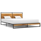 vidaXL Bedframe Metaal Zwart 160x200 cm | Nu met 59% Korting!