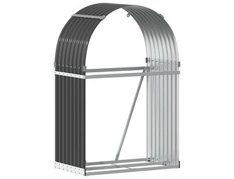 vidaXL Haardhoutopslag 80x45x120cm Antraciet - 67% Korting!