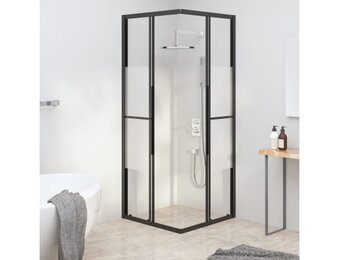 vidaXL Douchecabine Zwart 70x70x180 cm - 43% Korting!
