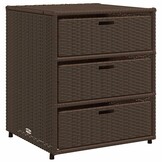 vidaXL Tuinkast Poly Rattan Bruin | 55x59x69 cm | 53% Korting