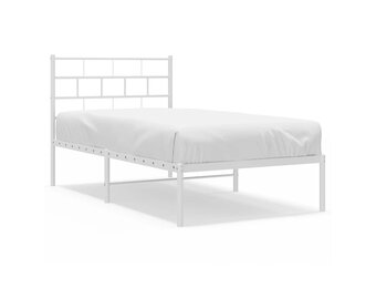 VidaXL Bedframe Metaal Wit 100x200 cm - 76% Korting!