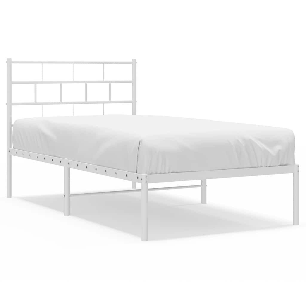 VidaXL Bedframe Metaal Wit 100x200 cm - 76% Korting!