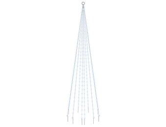 vidaXL Vlaggenmast Kerstboom 310 LED's Koudwit 300cm - 53% Korting!