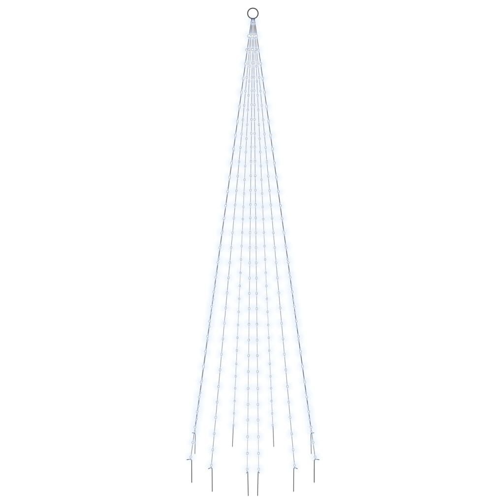 vidaXL Vlaggenmast Kerstboom 310 LED's Koudwit 300cm - 53% Korting!