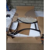 vidaXL Bistrotafel Ø 50x70 cm Keramiek Blauw/Wit - 60% Korting!