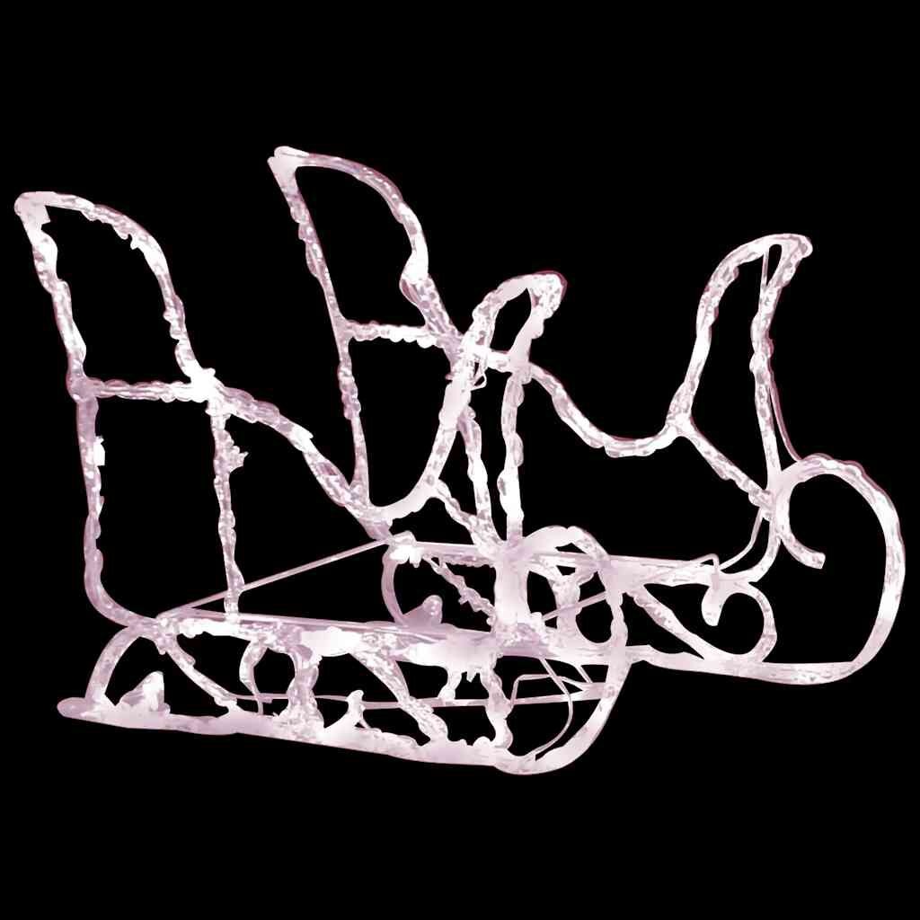 vidaXL Kerstdecoratie Rendieren & Slee - 160 LED's Warmwit - 41% Korting!