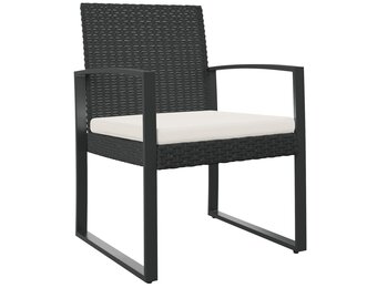 VidaXL Tuinstoelen (2 stuks) - Polypropeen Rattan Zwart | 34% Korting!