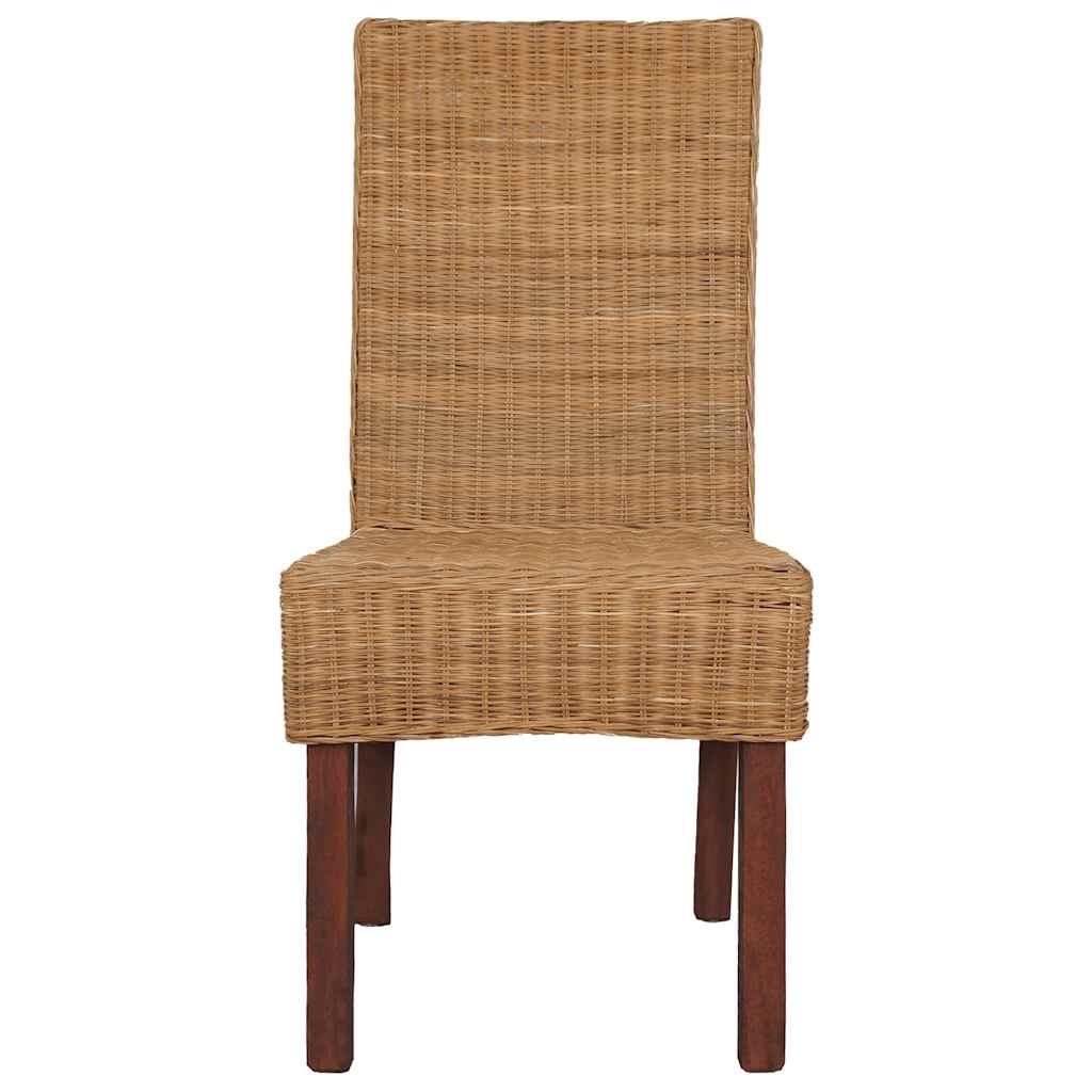 vidaXL Eetkamerstoelen 2 st. - Rattan Bruin - 42% Korting!