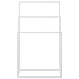 vidaXL Handdoekenrek Vrijstaand - IJzer Wit - 64% Korting