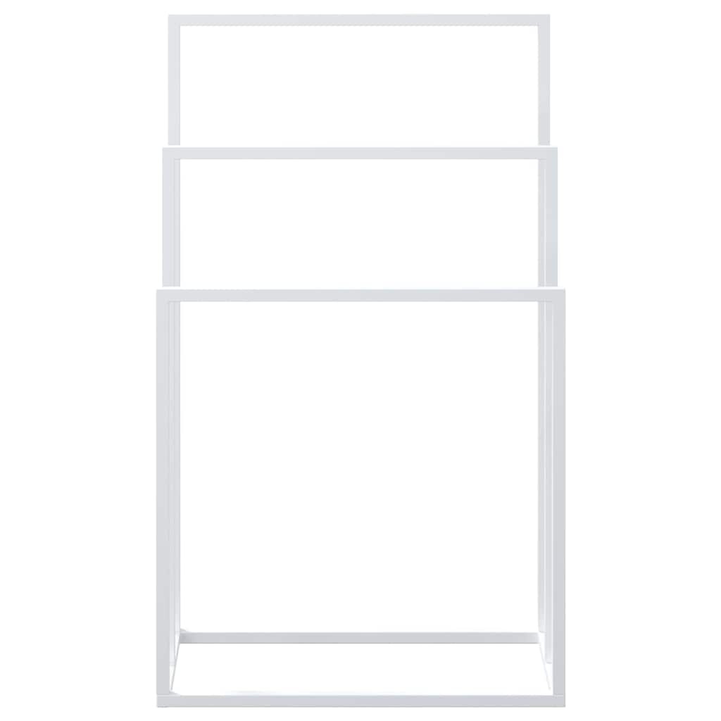 vidaXL Handdoekenrek Vrijstaand - IJzer Wit - 64% Korting