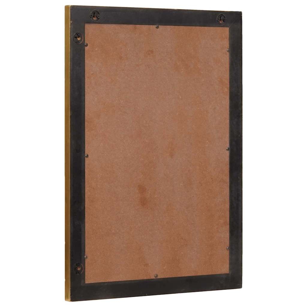 vidaXL Badkamer Spiegel: Zwart/Goud Wandmodel (50x70cm) - 73% Korting!