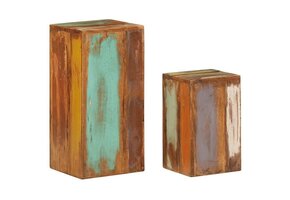 vidaXL Plantenstandaards Set - Massief Hergebruikt Hout - 37% Korting