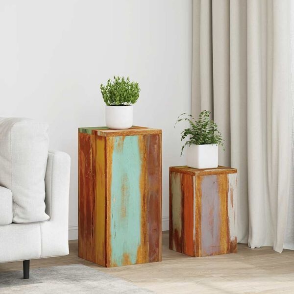 vidaXL Plantenstandaards Set - Massief Hergebruikt Hout - 37% Korting