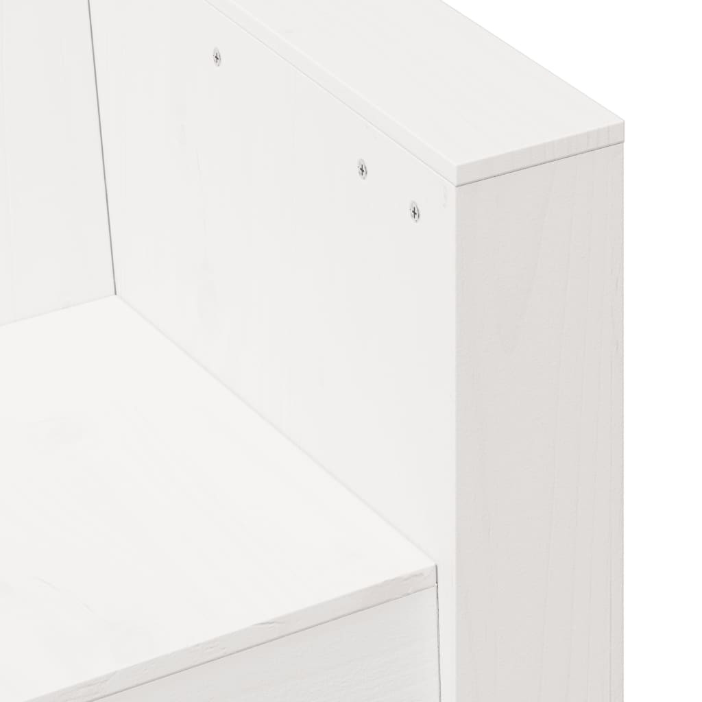 vidaXL Tuinbank Grenenhout Wit - 62% Korting